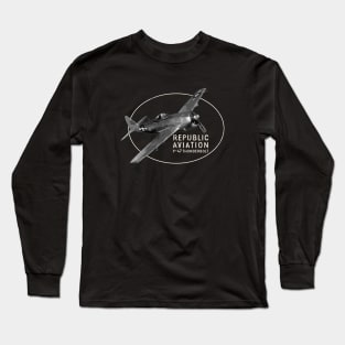 Republic P-47 Thunderbolt "Jug" WW2 fighter plane Long Sleeve T-Shirt